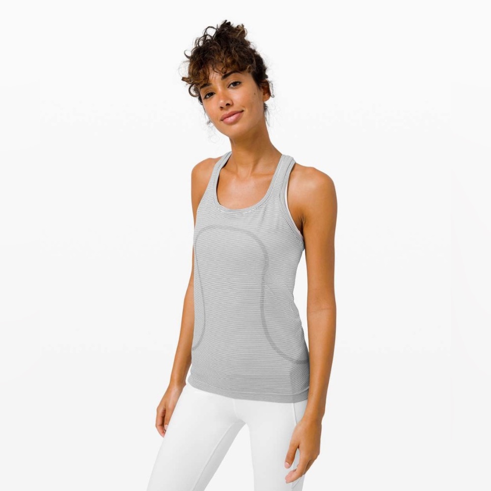 Sz 8 | Lululemon: Swiftly Tech Racerback | 
White/Black